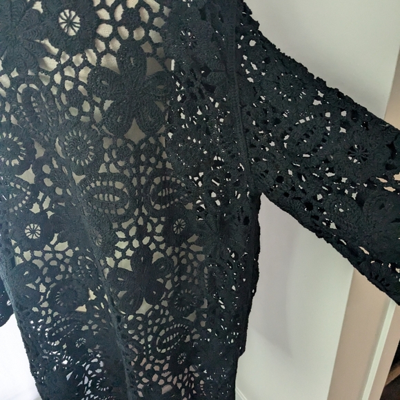 Zara crochet kimono robe. - Picture 3 of 5